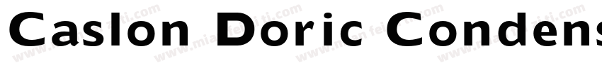 Caslon Doric Condens字体转换